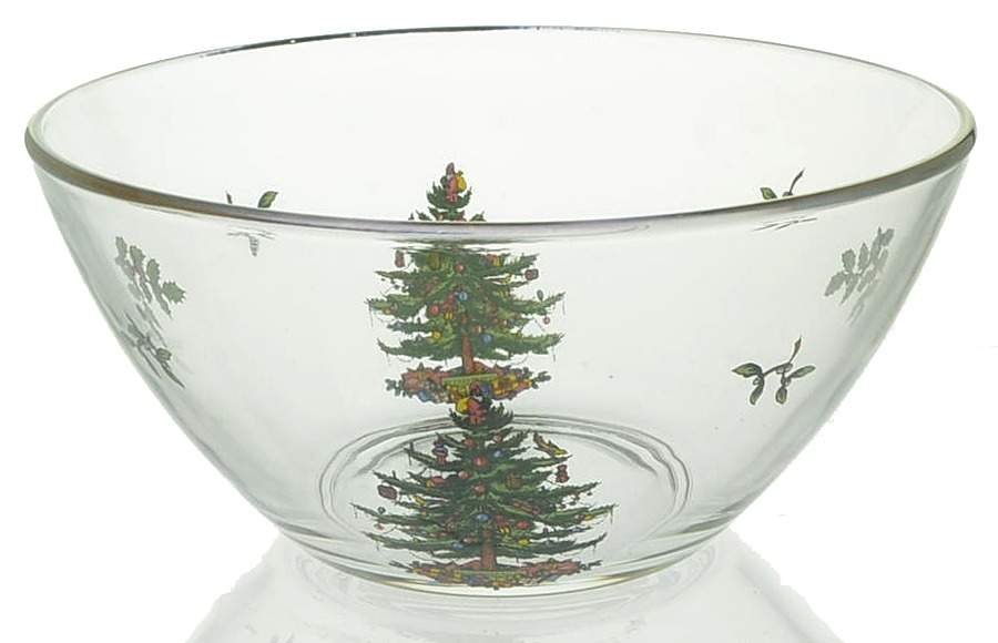 Christmas Tree Glassware Individual Salad Bowl by Spode-1