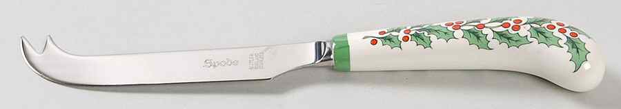 Christmas Tree Cheese Knife with Stainless Blade by Spode-1