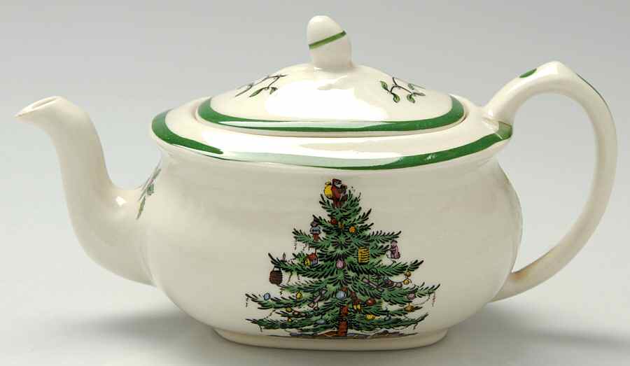 Christmas Tree Child's Teapot & Lid by Spode-1