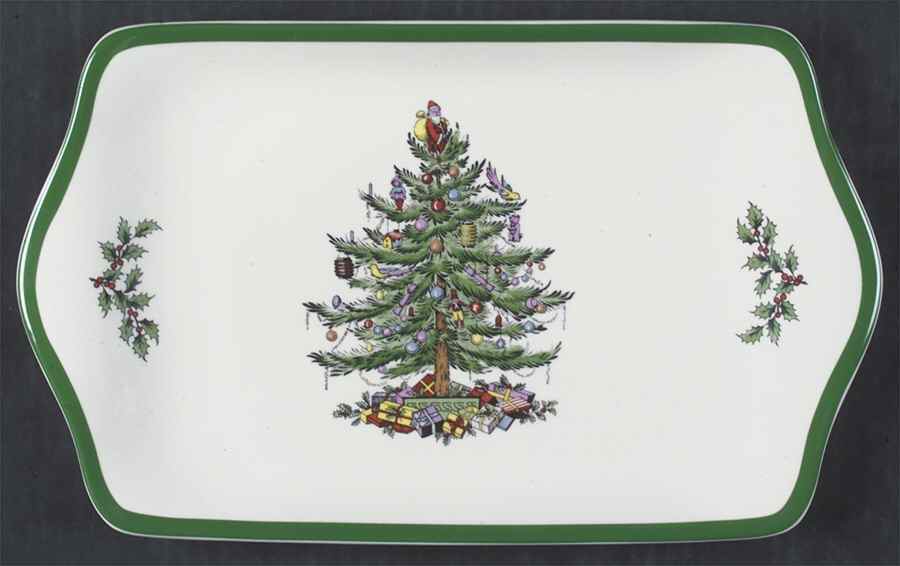 Christmas Tree Small Sandwich Tray by Spode-1