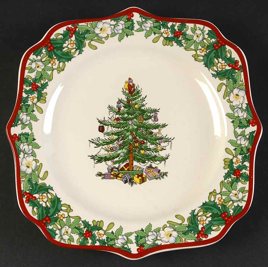 Christmas Tree Square Luncheon Plate by Spode-1
