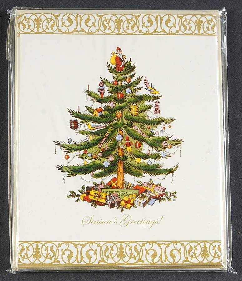 Christmas Tree (8 Pack) Greeting Cards & Envelopes by Spode-1