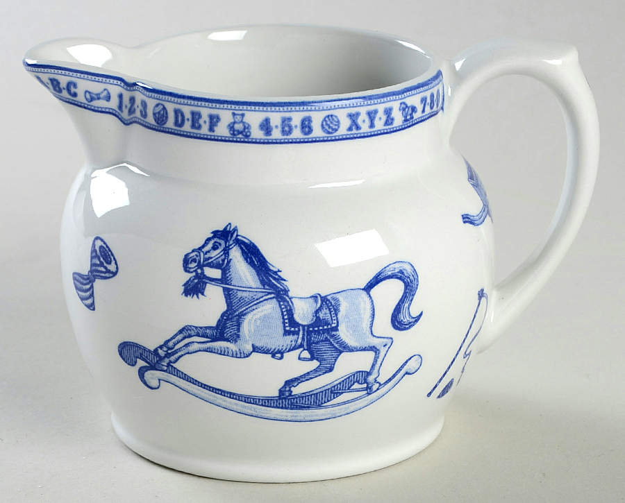 Edwardian Child Collection Blue Creamer by Spode-1
