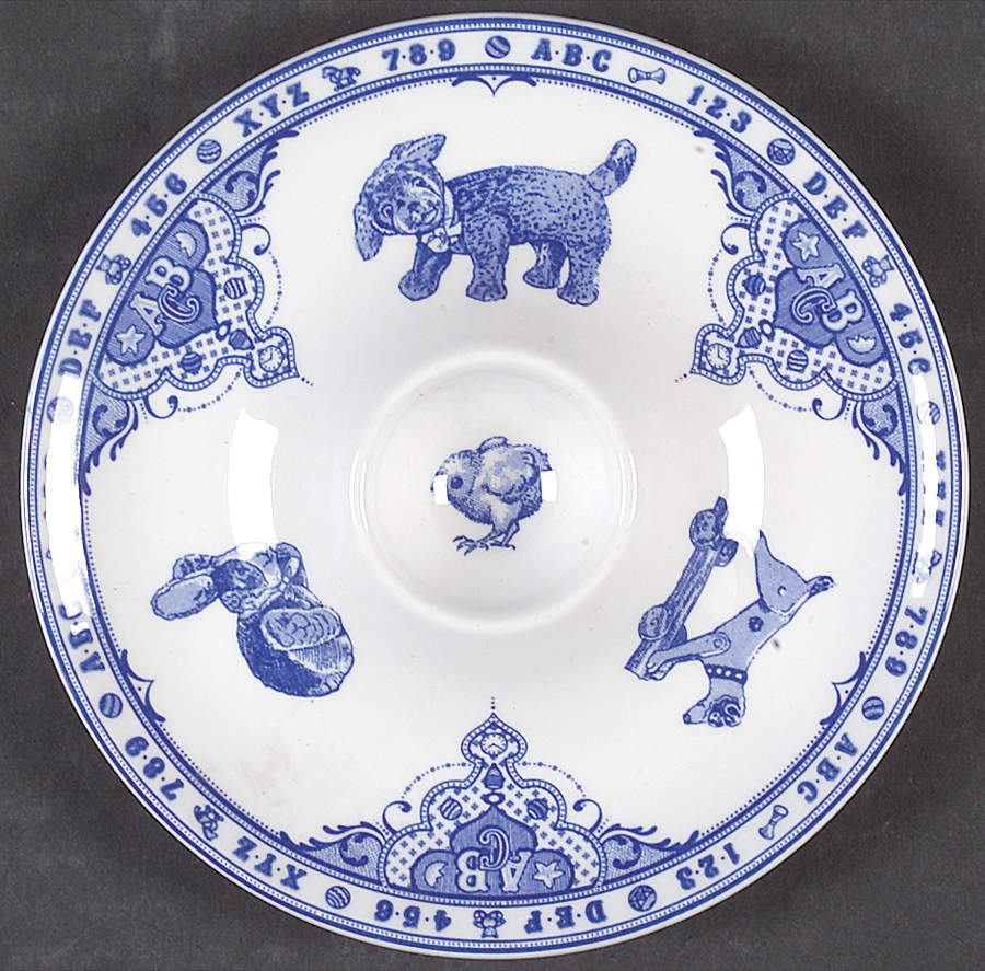 Edwardian Child Collection Blue Egg Holder by Spode-1
