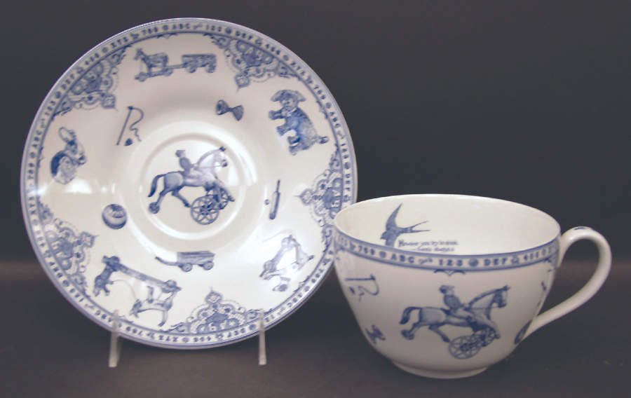 Edwardian Child Collection Blue (2 Piece) Child's Set by Spode-1