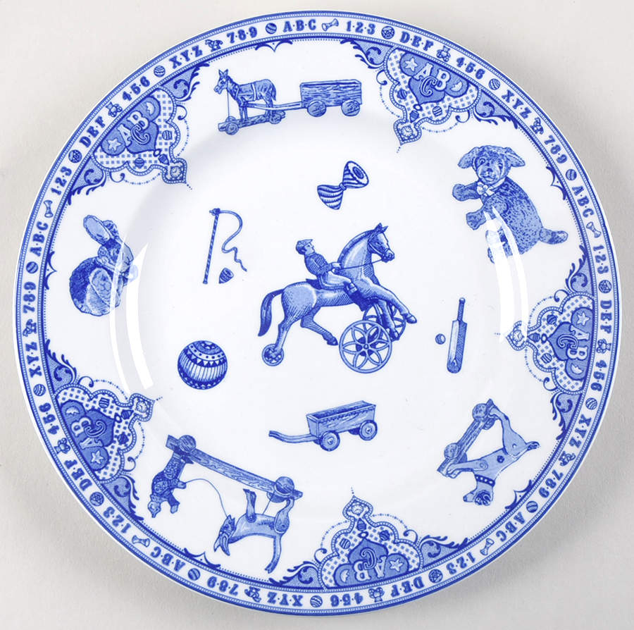 Edwardian Child Collection Blue Salad Plate by Spode-1