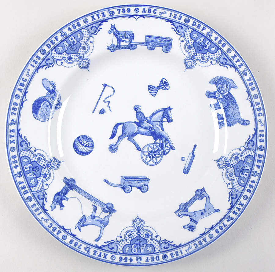 Edwardian Child Collection Blue Dinner Plate by Spode-1