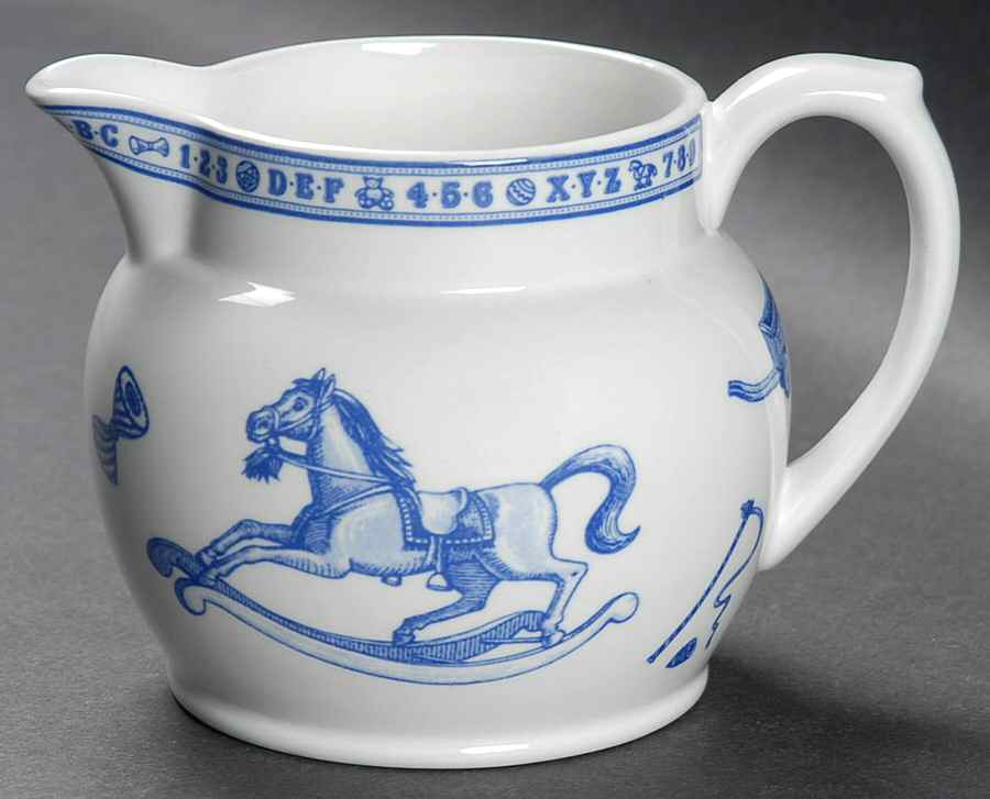 Edwardian Child Collection Blue Small Jug by Spode-1