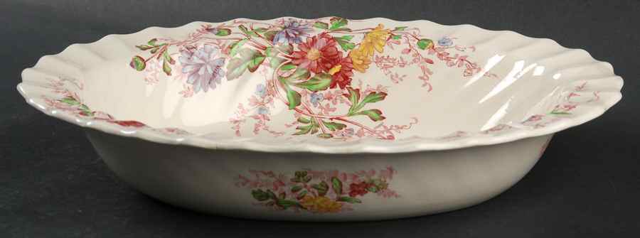 Fairy Dell 10" Oval Vegetable Bowl by Spode-1