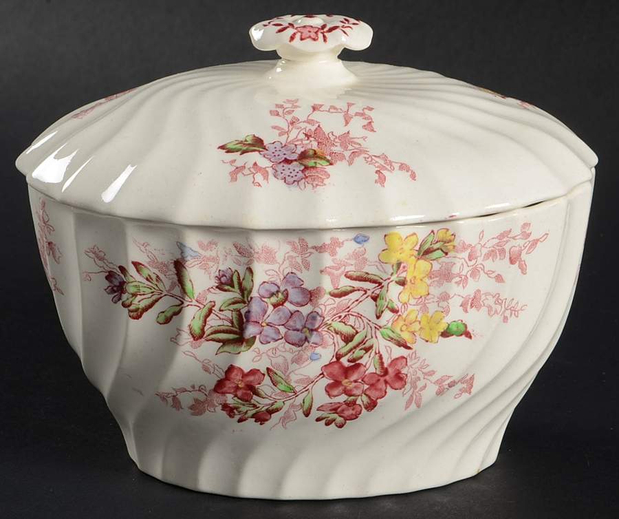 Fairy Dell Sugar Bowl & Lid by Spode-1
