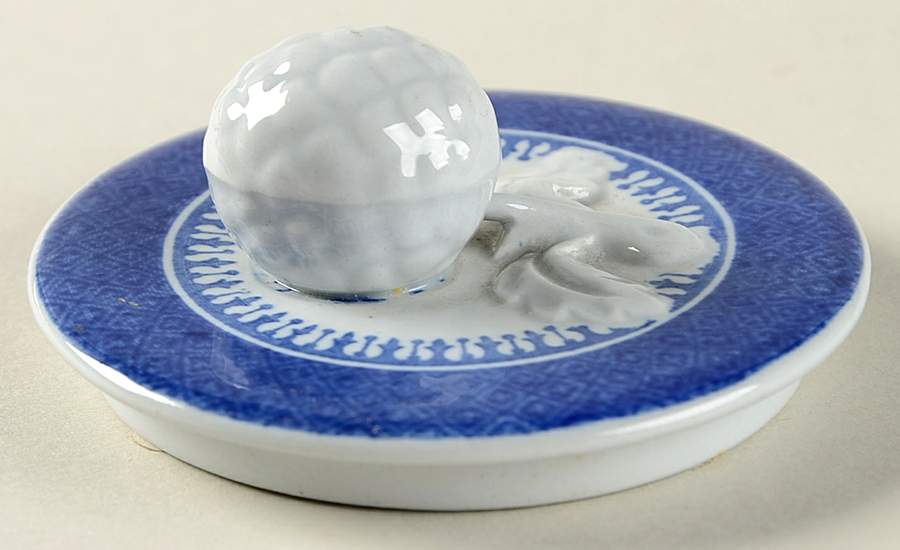Fitzhugh Blue Lid for Sugar Bowl by Spode-1