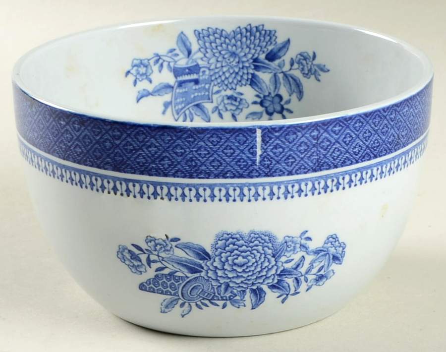 Fitzhugh Blue Open Rice/Sugar Bowl by Spode-1