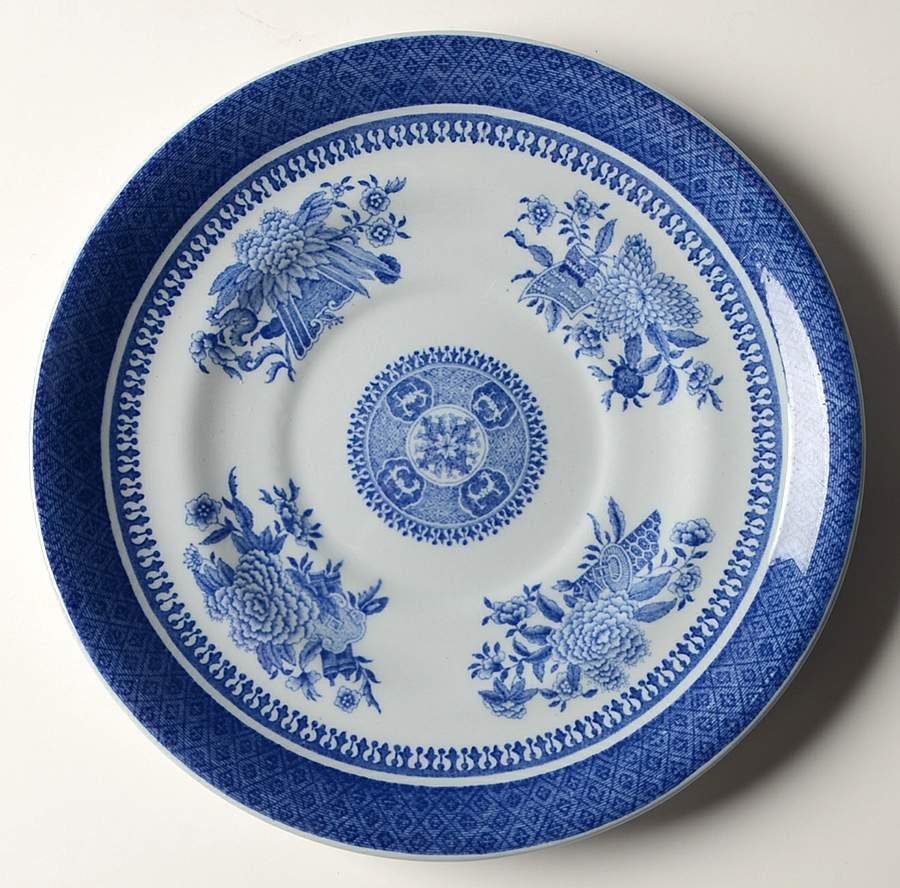 Fitzhugh Blue Saucer for Cream Soup Bowl by Spode-1