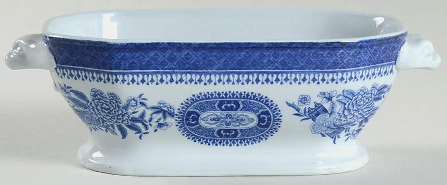 Fitzhugh Blue Sauce Boat No LId by Spode-1
