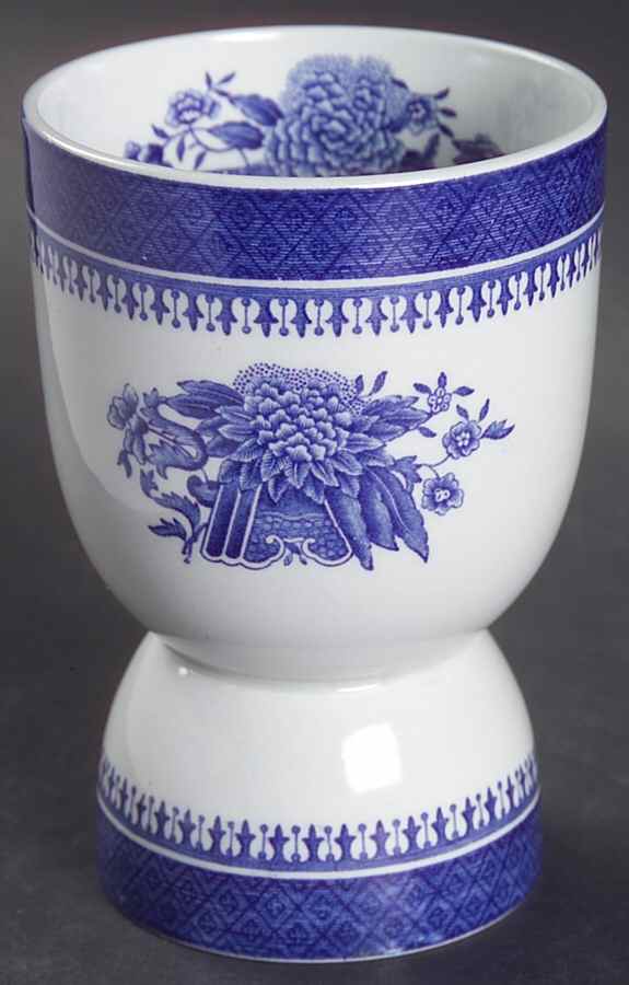 Fitzhugh Blue Double Egg Cup by Spode-1