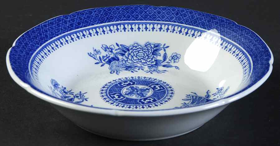 Fitzhugh Blue Fruit/Dessert (Sauce) Bowl by Spode-1