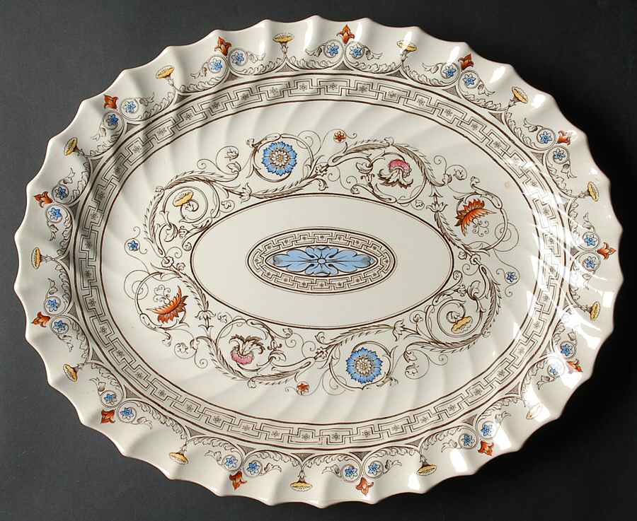 Florence 17" Oval Serving Platter by Spode-1