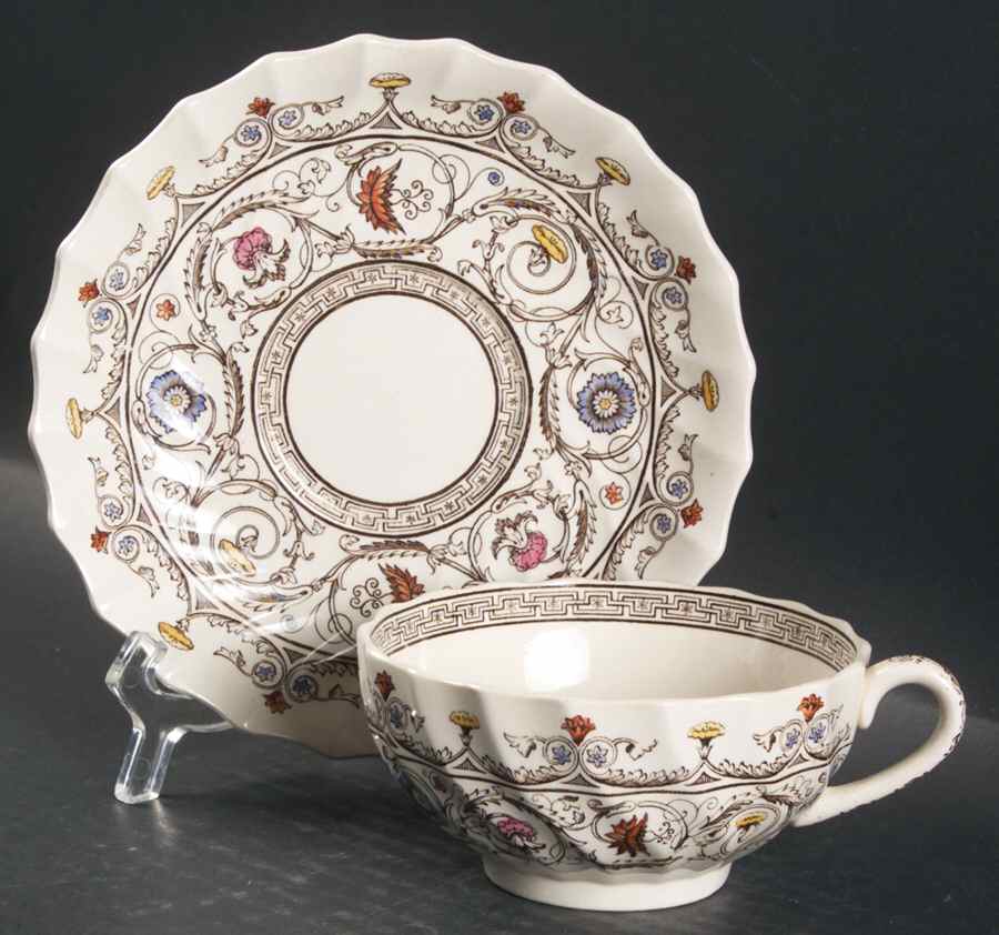 Florence Oversized Cup & Saucer Set by Spode-1