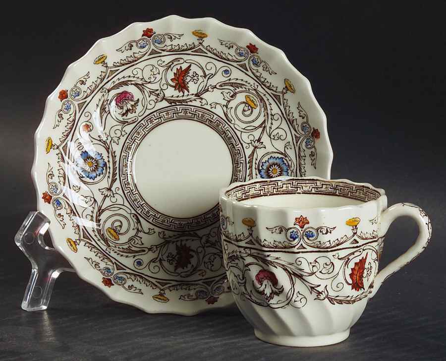 Florence Flat Demitasse Cup & Saucer Set by Spode-1