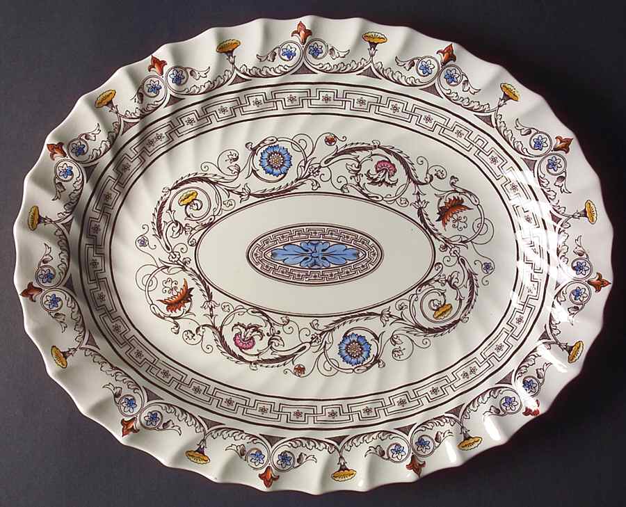 Florence 14" Oval Serving Platter by Spode-1