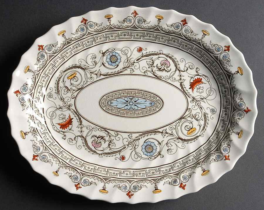 Florence 13" Oval Serving Platter by Spode-1