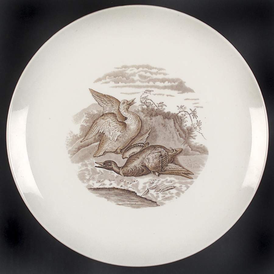 Game Birds Brown (No Border Design) Dinner Plate by Spode-1