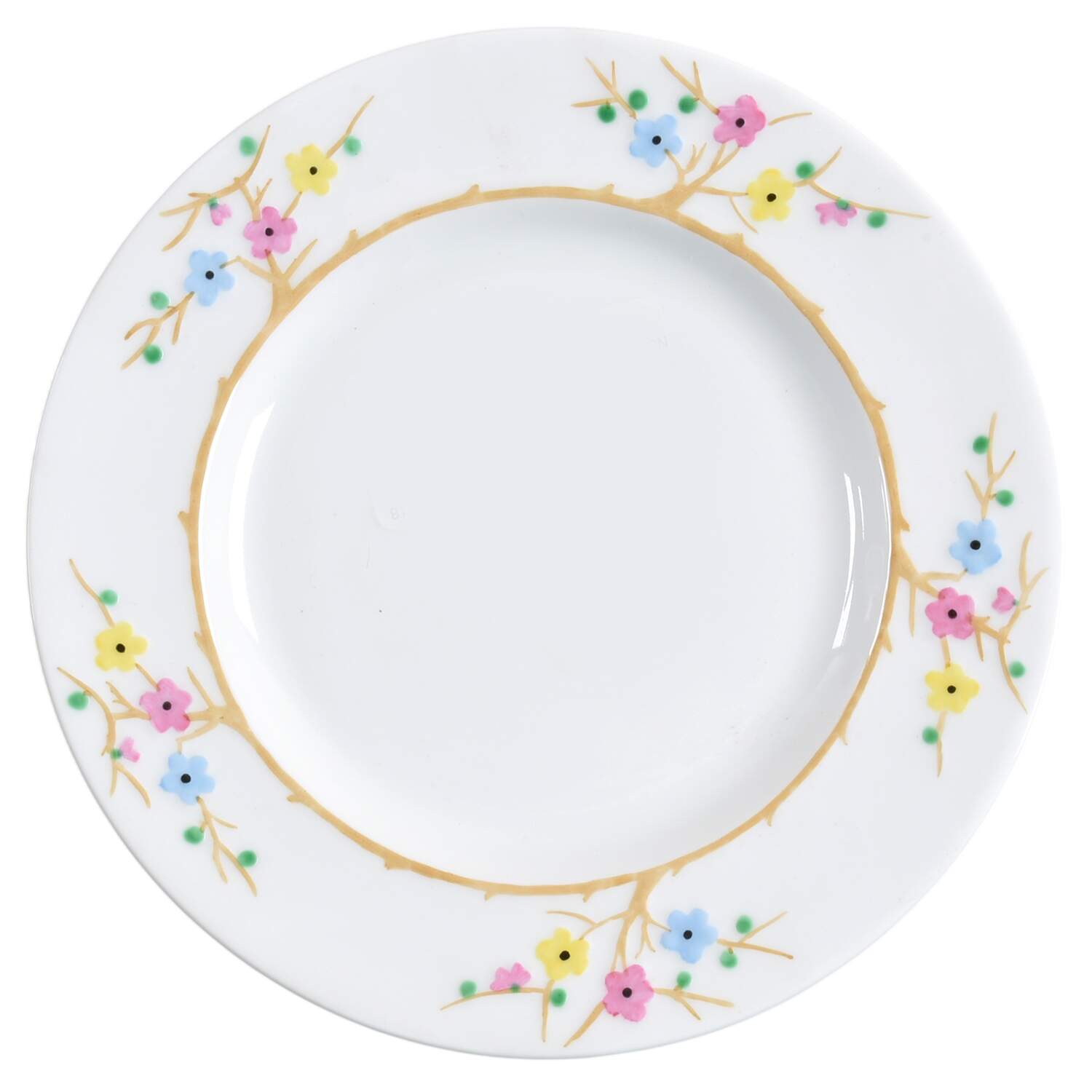 Geisha Multicolor (White Rim) Bread & Butter Plate by Spode-1