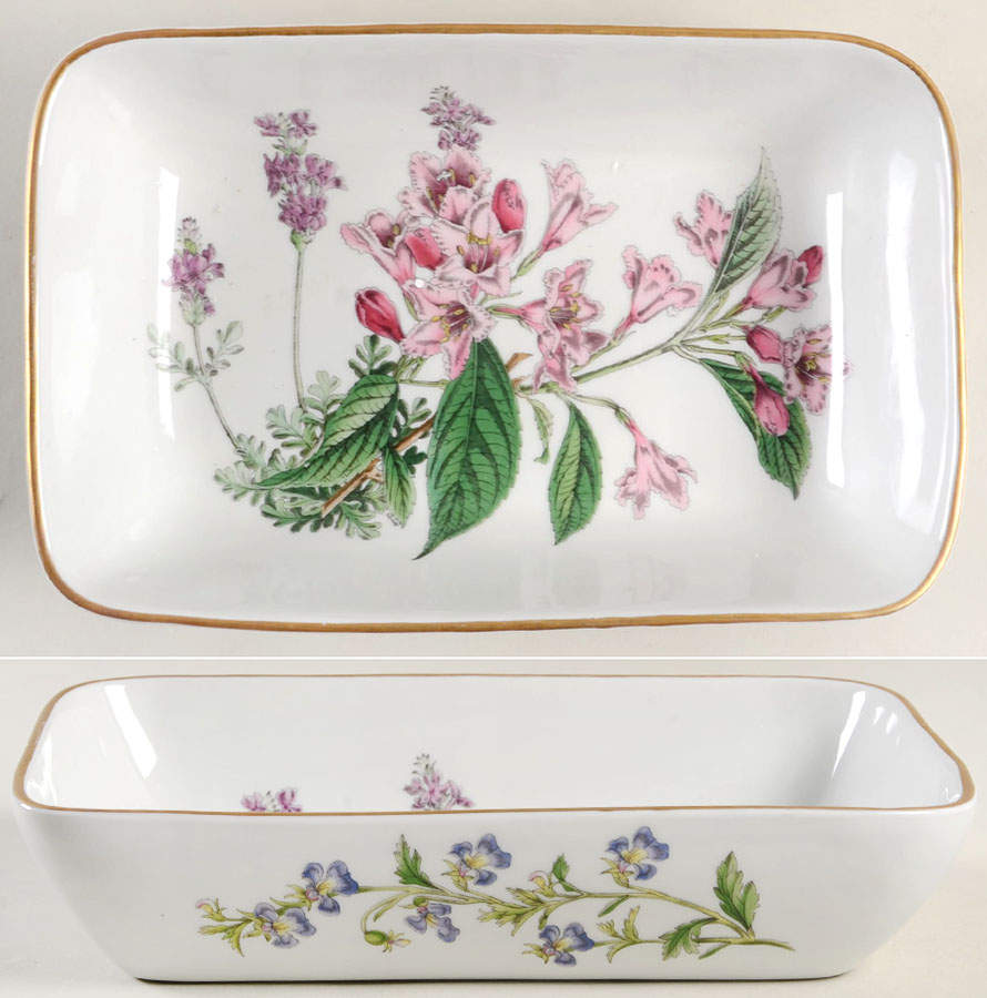 Stafford Flowers 10" Rectangular Baker Oven to Table by Spode-1