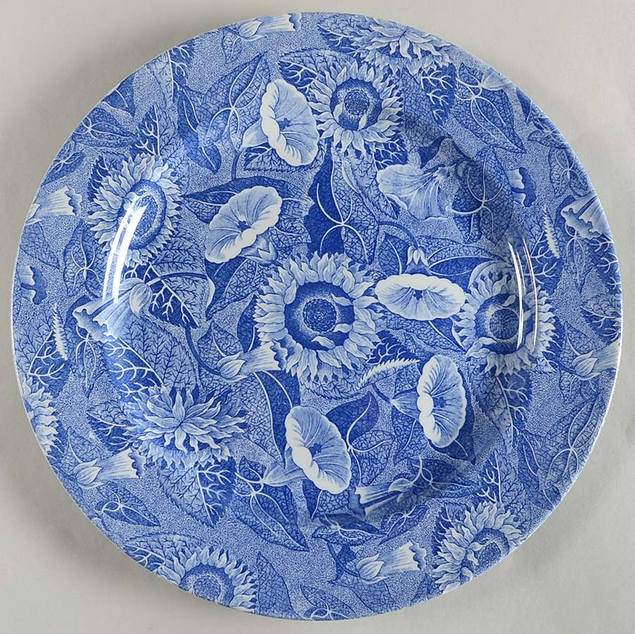 Sunflower (Blue Room Collection) 12" Chop Plate (Round Platter) by Spode-1