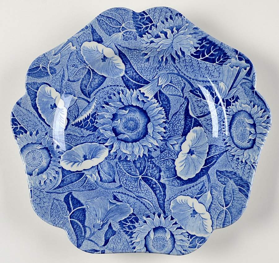 Sunflower (Blue Room Collection) Luncheon Plate by Spode-1