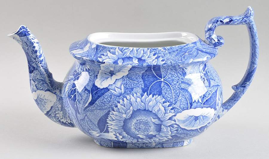 Sunflower (Blue Room Collection) Teapot No Lid by Spode-1