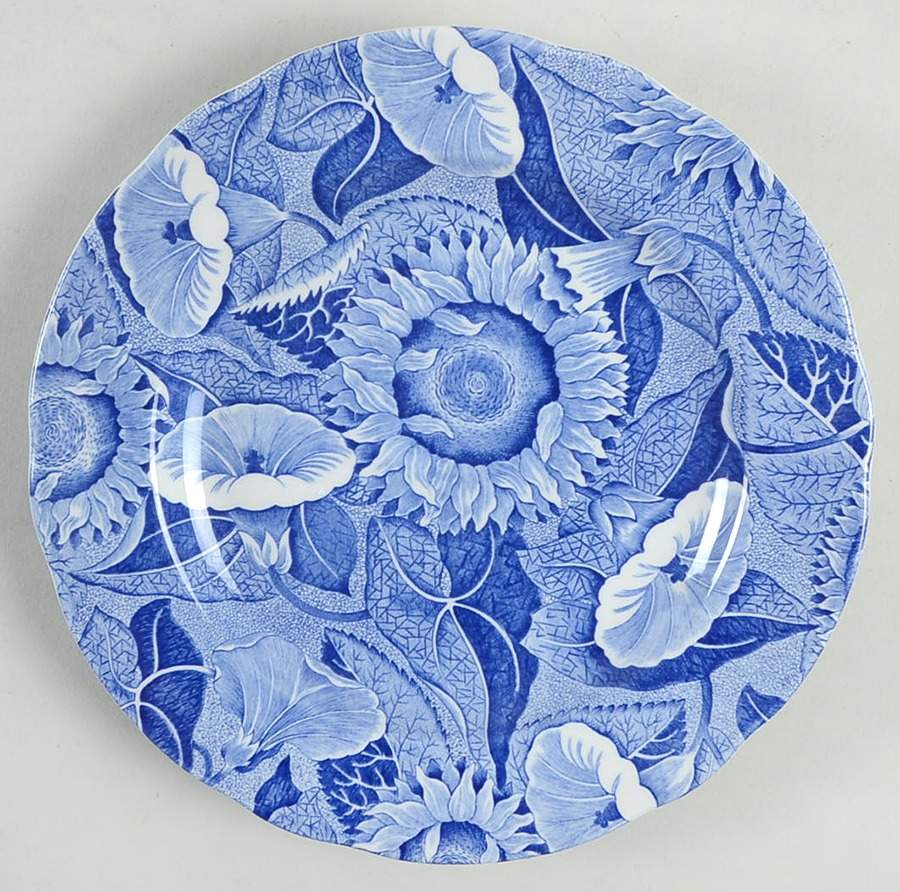 Sunflower (Blue Room Collection) Salad Plate by Spode-1