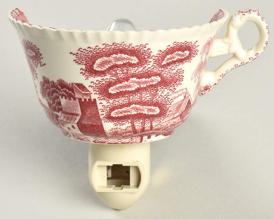 Tower Pink (Older Backstamp) 1 5/8" + cup (H) Night Light/Cup HC by Spode-1