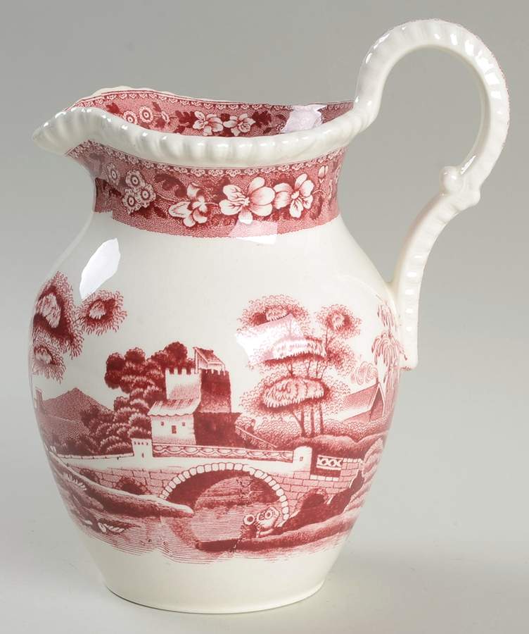 Tower Pink (Older Backstamp) 28 Oz Pitcher by Spode-1