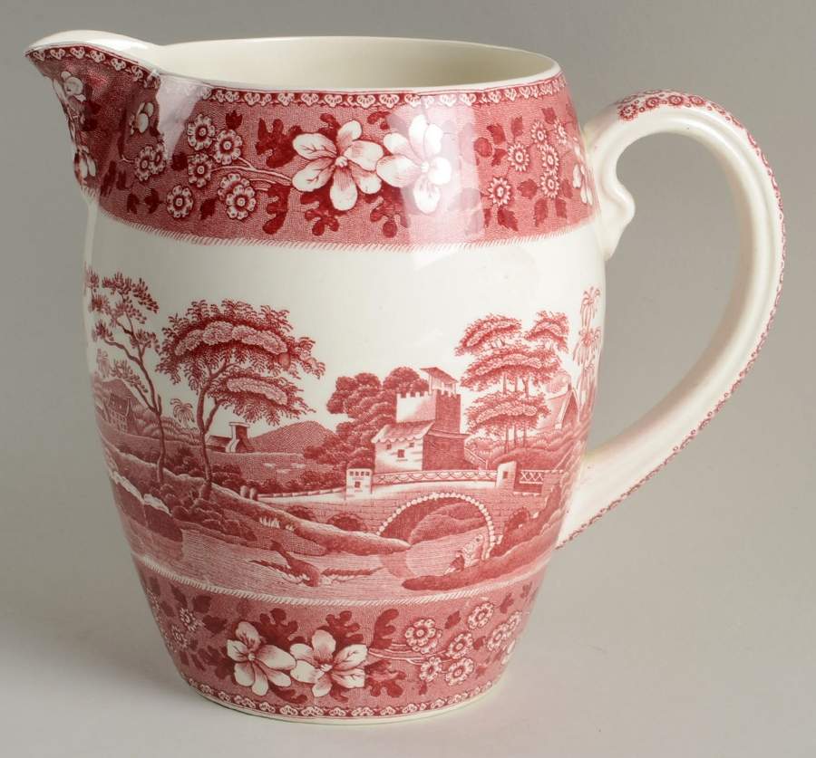 Tower Pink (Older Backstamp) 64 Oz Jug by Spode-1