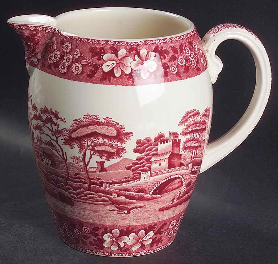 Tower Pink (Older Backstamp) 48 Oz Jug by Spode-1