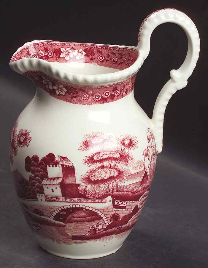 Tower Pink (Older Backstamp) 20 Oz Pitcher by Spode-1
