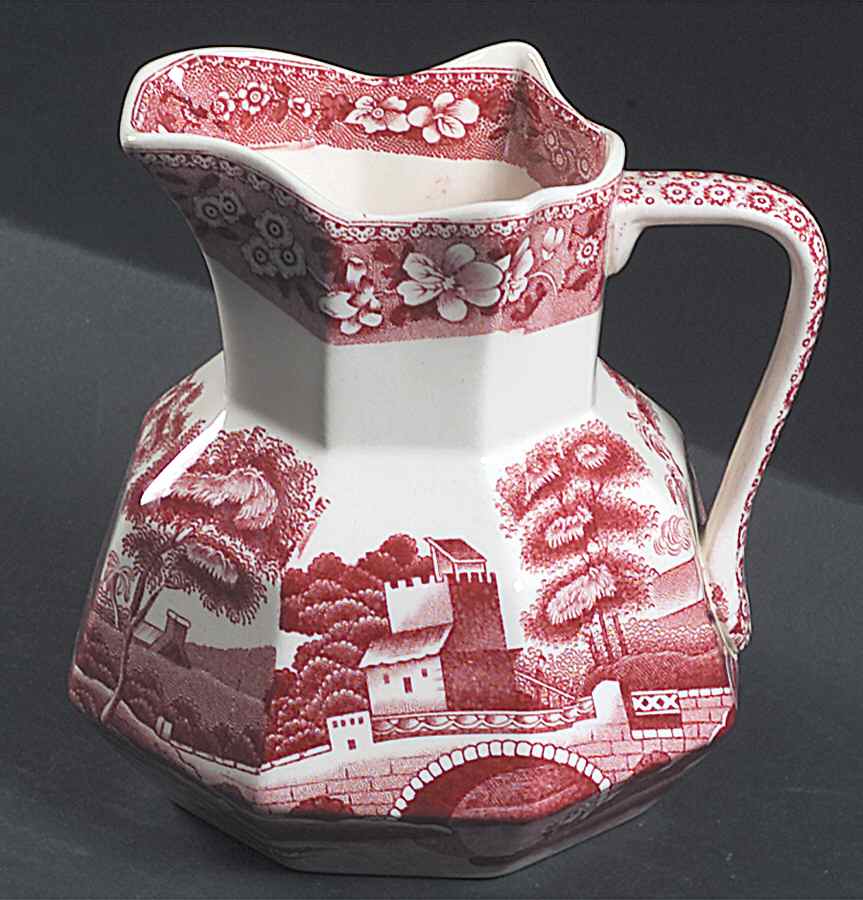 Tower Pink (Older Backstamp) 16 Oz Jug by Spode-1