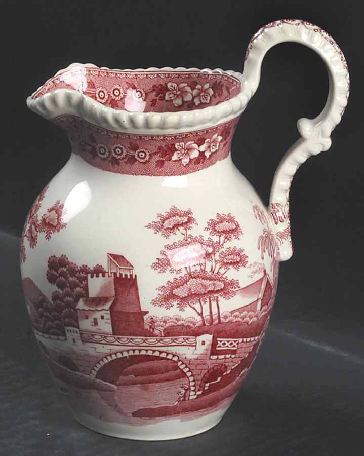 Tower Pink (Older Backstamp) 16 Oz Pitcher by Spode-1