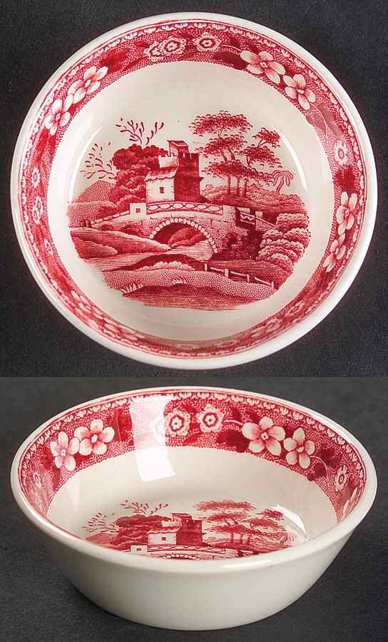 Tower Pink (Older Backstamp) Master Salt Dip by Spode-1