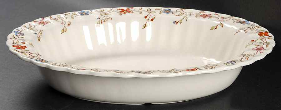 Wicker Dale 11" Oval Vegetable Bowl by Spode-1