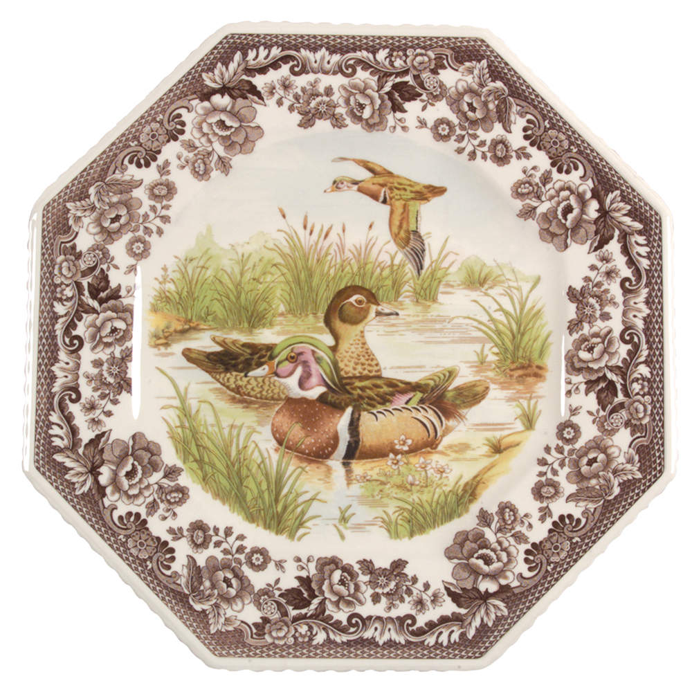 Woodland Octagonal Luncheon Plate by Spode-1