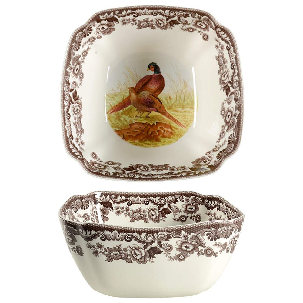 Woodland 9" Square Vegetable Bowl by Spode-1