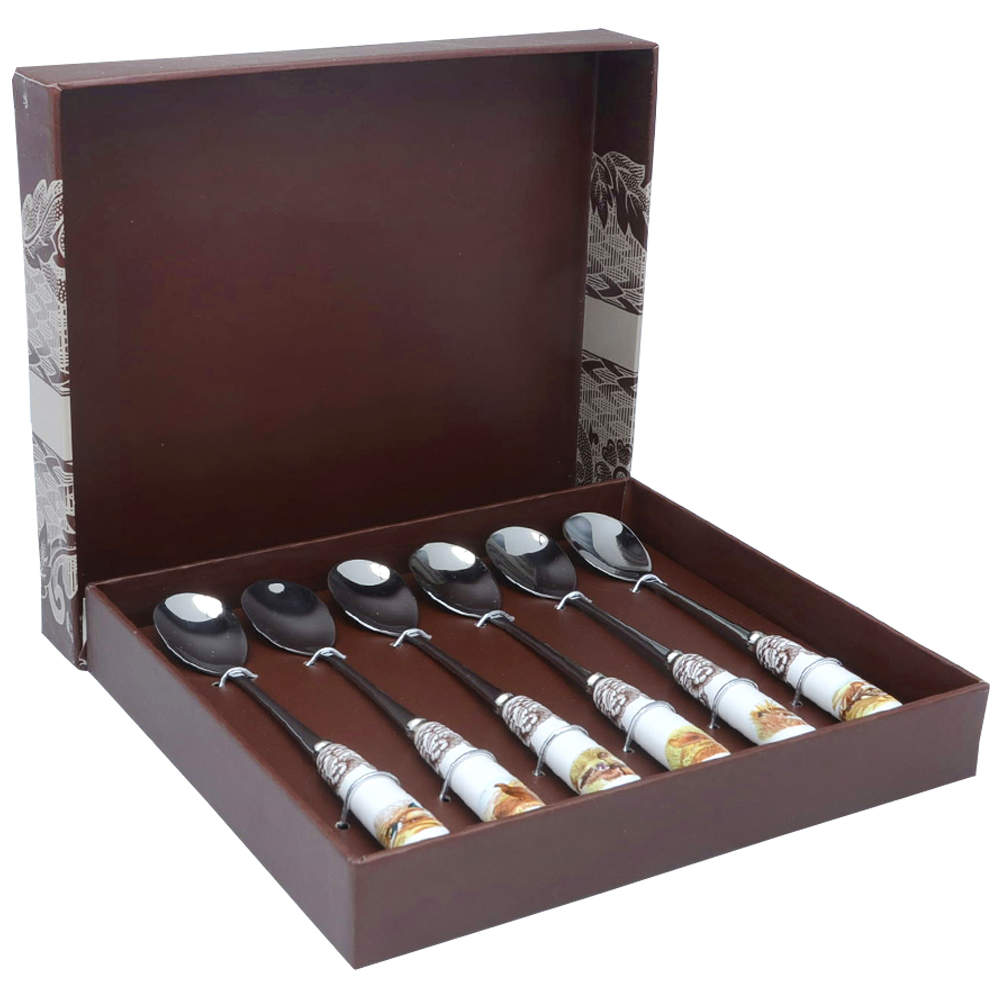 Woodland Teaspoon - Set of 6 Motifs by Spode-1
