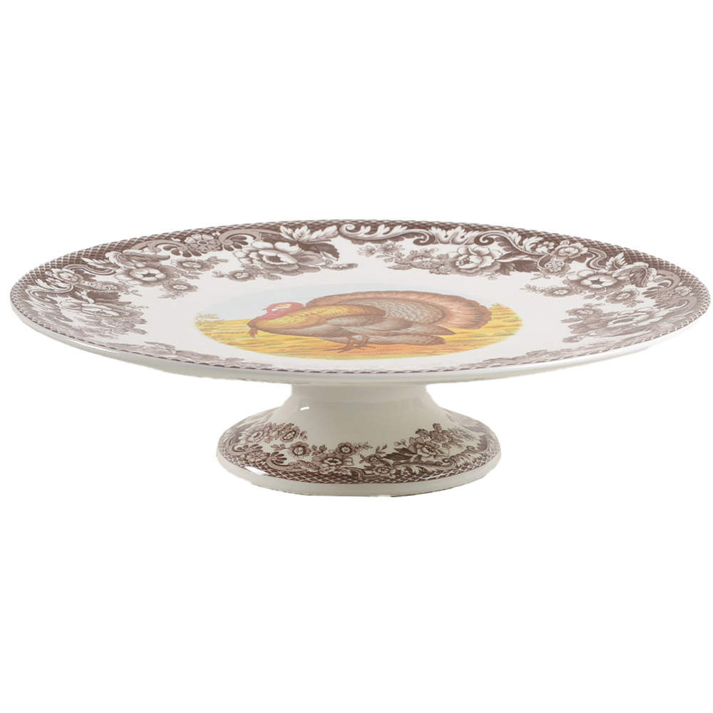 Woodland 10" Diameter Pedestal Cake Stand by Spode-1