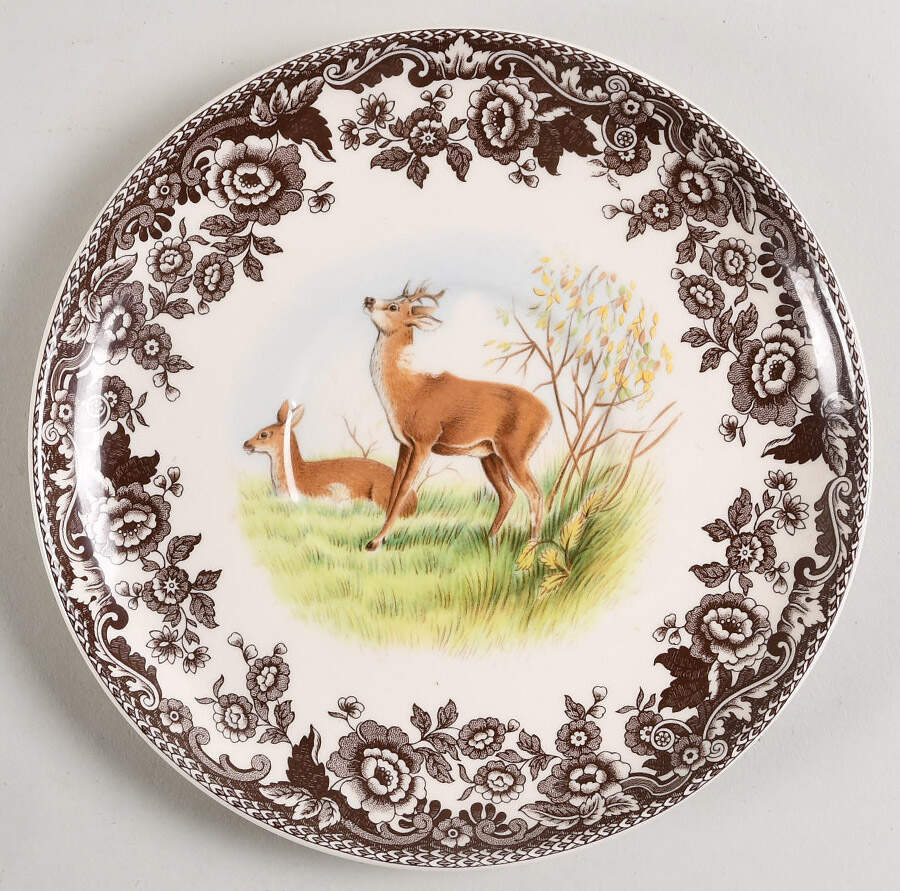 Woodland Saucer for Cream Soup Bowl by Spode-1