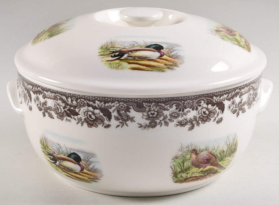 Woodland 2 Qt Round Covered Casserole by Spode-1