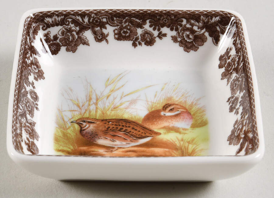 Woodland 3" Square Dish by Spode-1