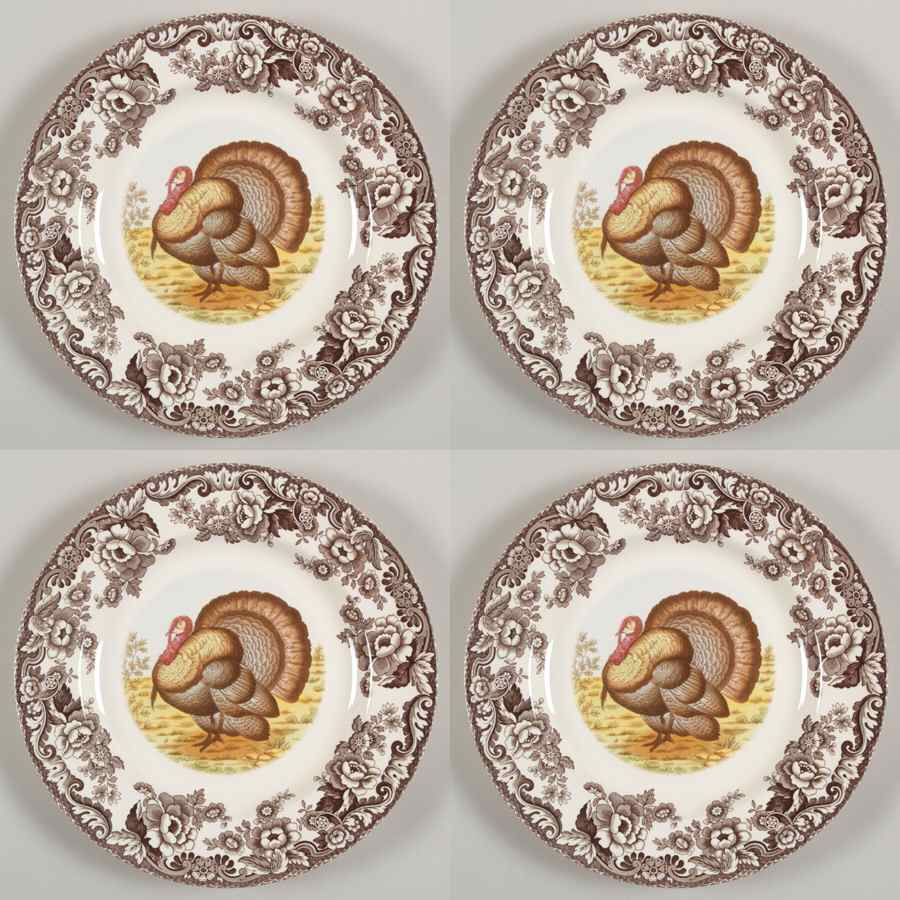 Woodland Dinner Plate - Set of 4 by Spode-1