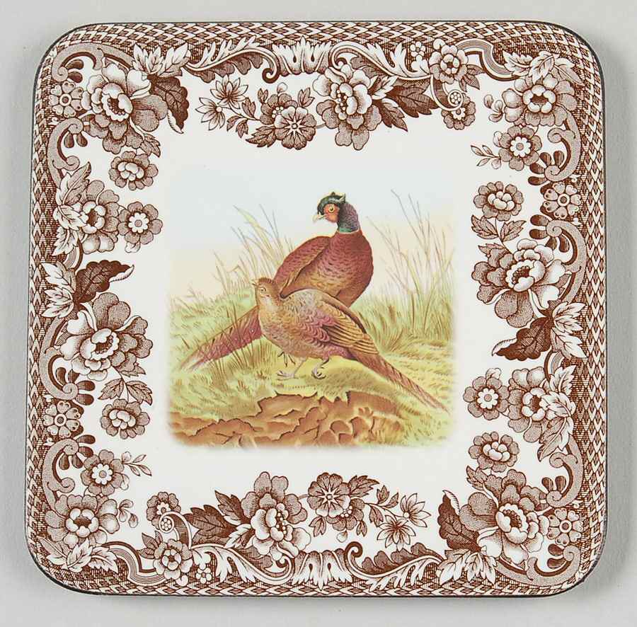 Woodland Square Corkback Coaster by Spode-1